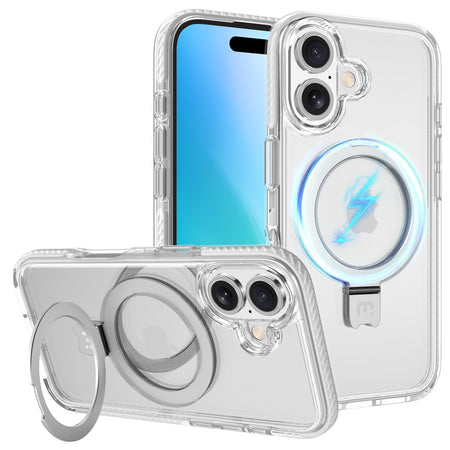 Estuche MyBat Pro Lure Series con anillo soporte MagSafe para iPhone 16 - Blanco