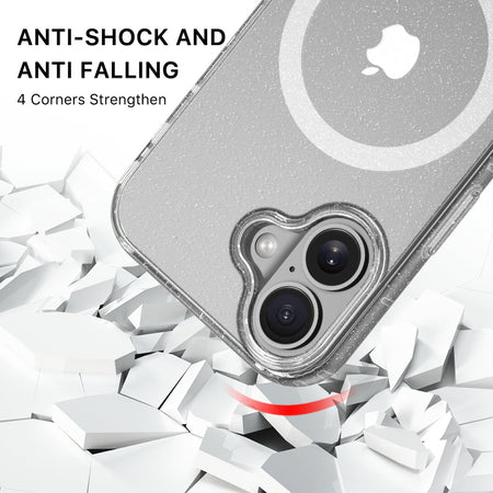Estuche MyBat Pro Savvy Series MagSafe para iPhone 17 - Transparente con brillo