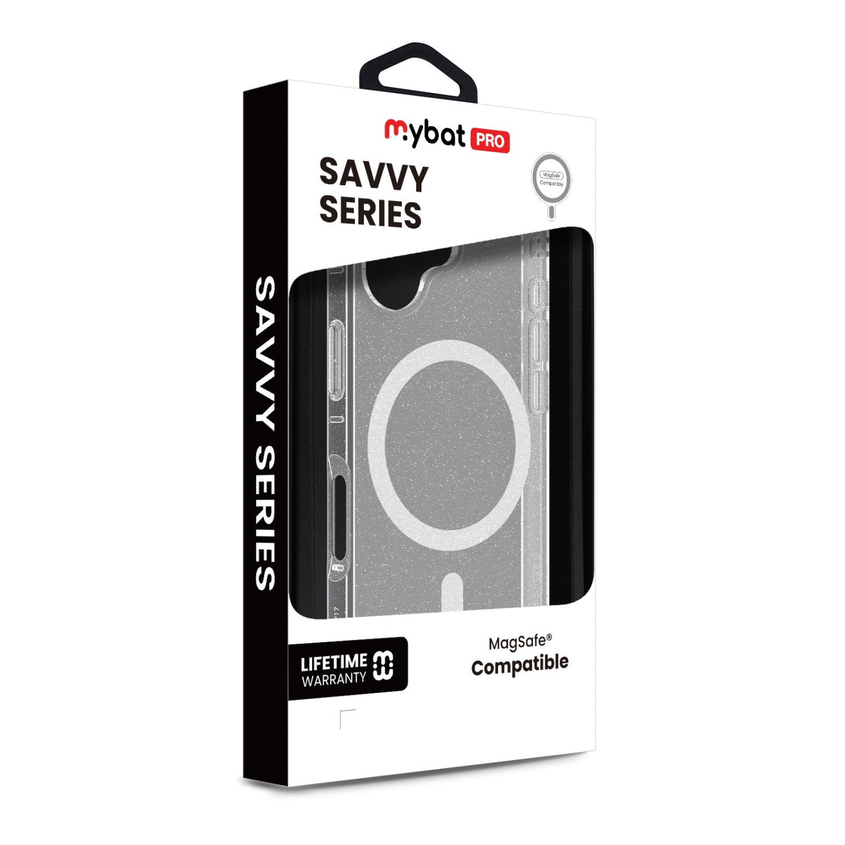 Estuche MyBat Pro Savvy Series MagSafe para iPhone 17 - Transparente con brillo