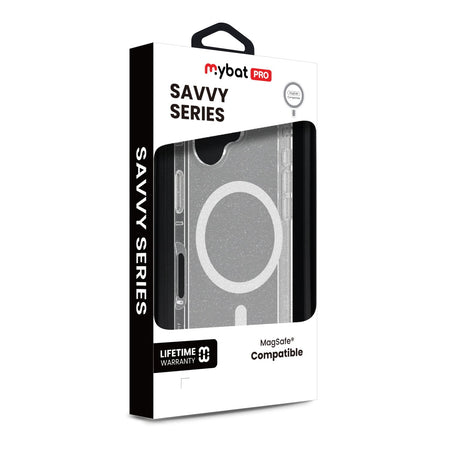 Estuche MyBat Pro Savvy Series MagSafe para iPhone 17 - Transparente con brillo