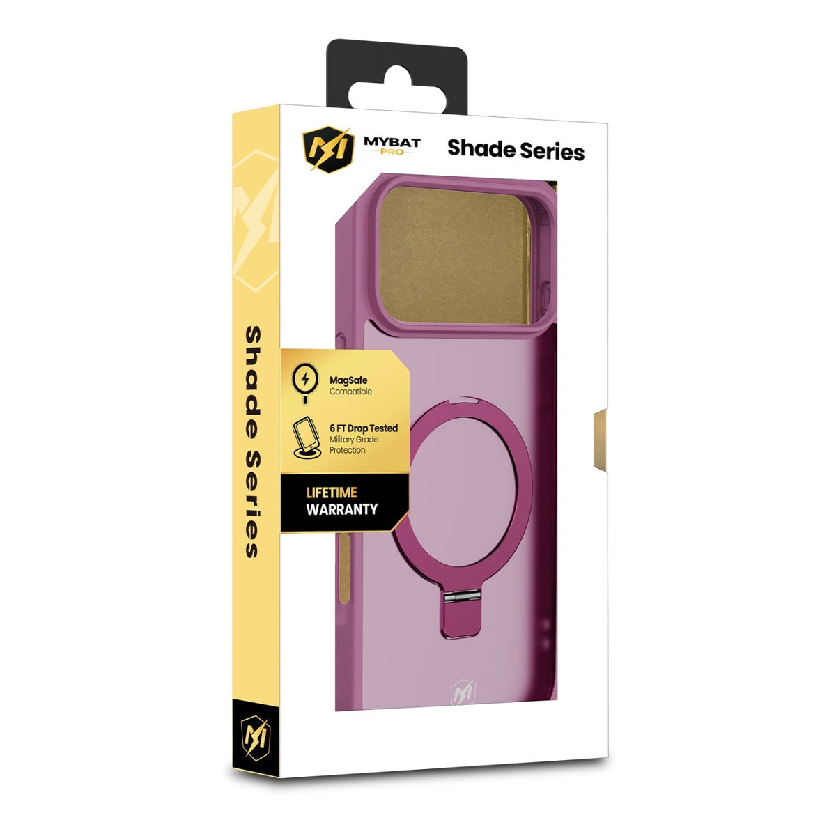 Estuche MyBat Pro Shade Series con anillo soporte MagSafe para iPhone 18 Pro / 17 Pro - Vino