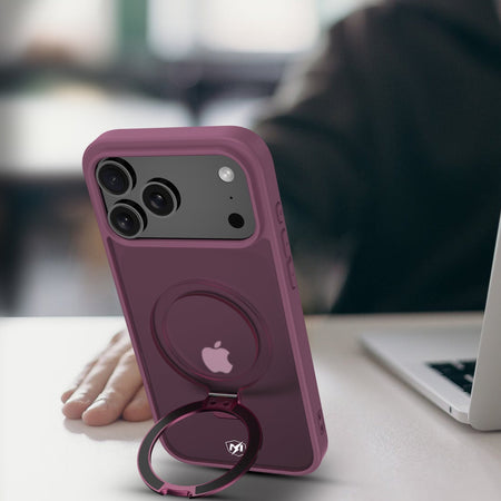 Estuche MyBat Pro Shade Series con anillo soporte MagSafe para iPhone 18 Pro / 17 Pro - Vino