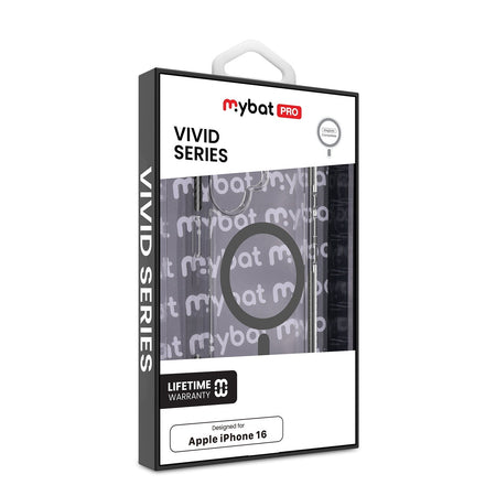 Estuche MyBat Pro Vivid Series MagSafe para iPhone 16 - Negro