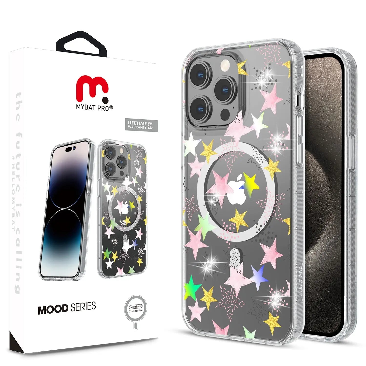 Estuche Para iPhone 15 Pro Max - MyBatPro Mood Series MagSafe - Starstruck MyBat Pro
