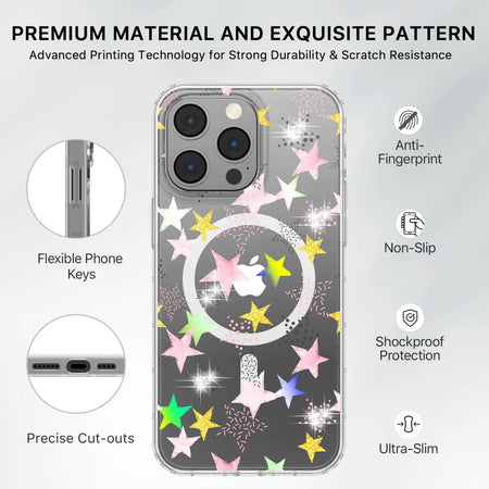 Estuche Para iPhone 15 Pro Max - MyBatPro Mood Series MagSafe - Starstruck MyBat Pro