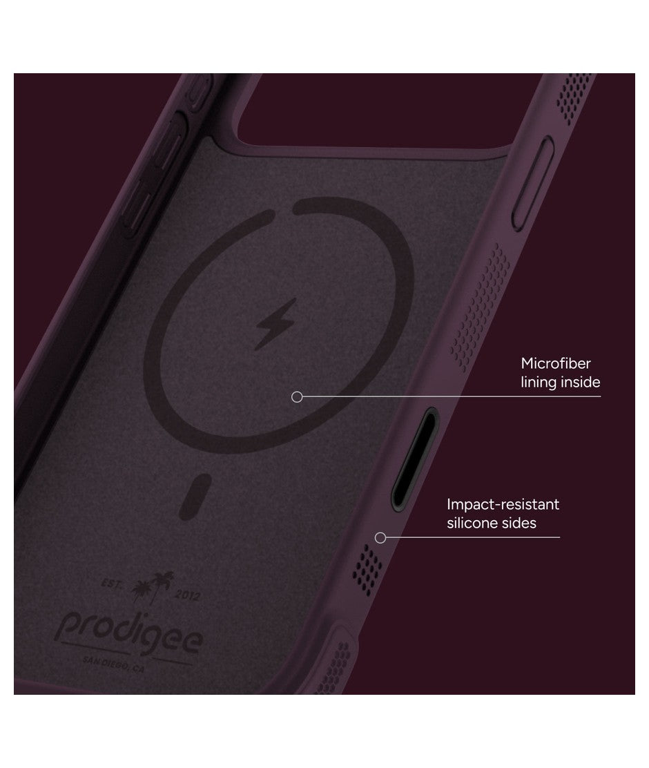 Estuche Prodigee BlackOut MagSafe para iPhone 18 Pro / 17 Pro - Vino