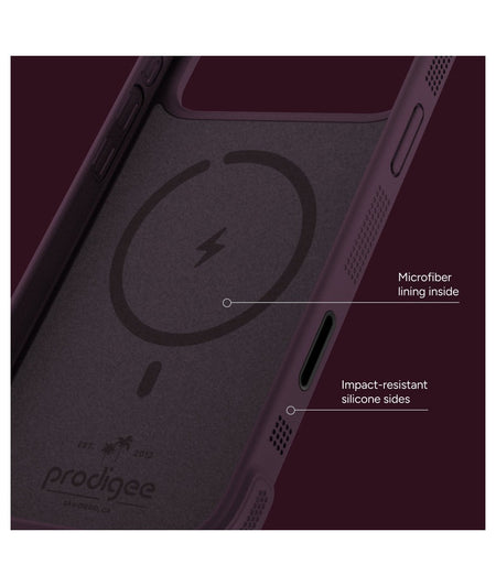 Estuche Prodigee BlackOut MagSafe para iPhone 18 Pro / 17 Pro - Vino