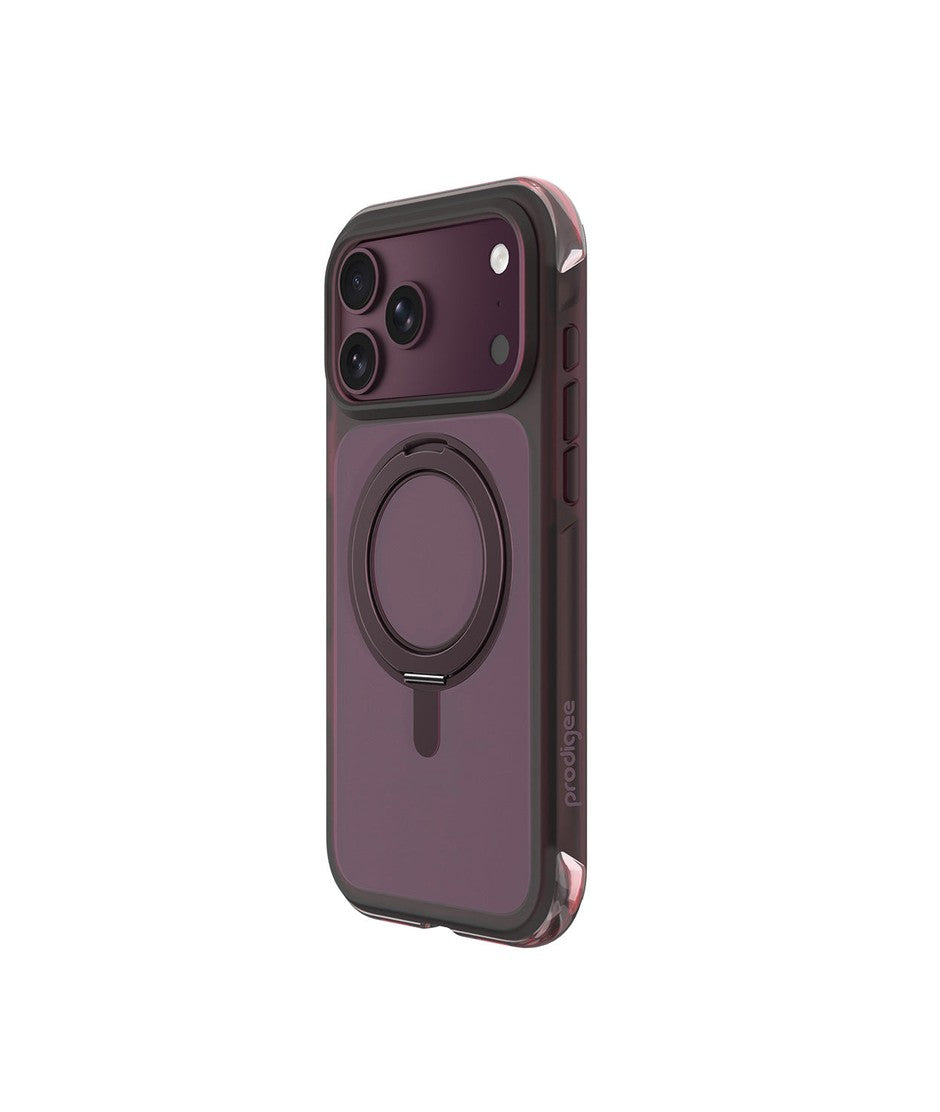 Estuche Prodigee Orbit 360 con Anillo Giratorio para iPhone 18 Pro Max / 17 Pro Max - Vino