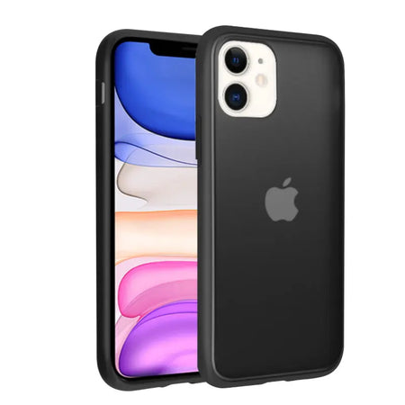 Estuche para Iphone 11 - MyBat Frost Hybrid - Negro Mate/Semi-Transparente MyBat