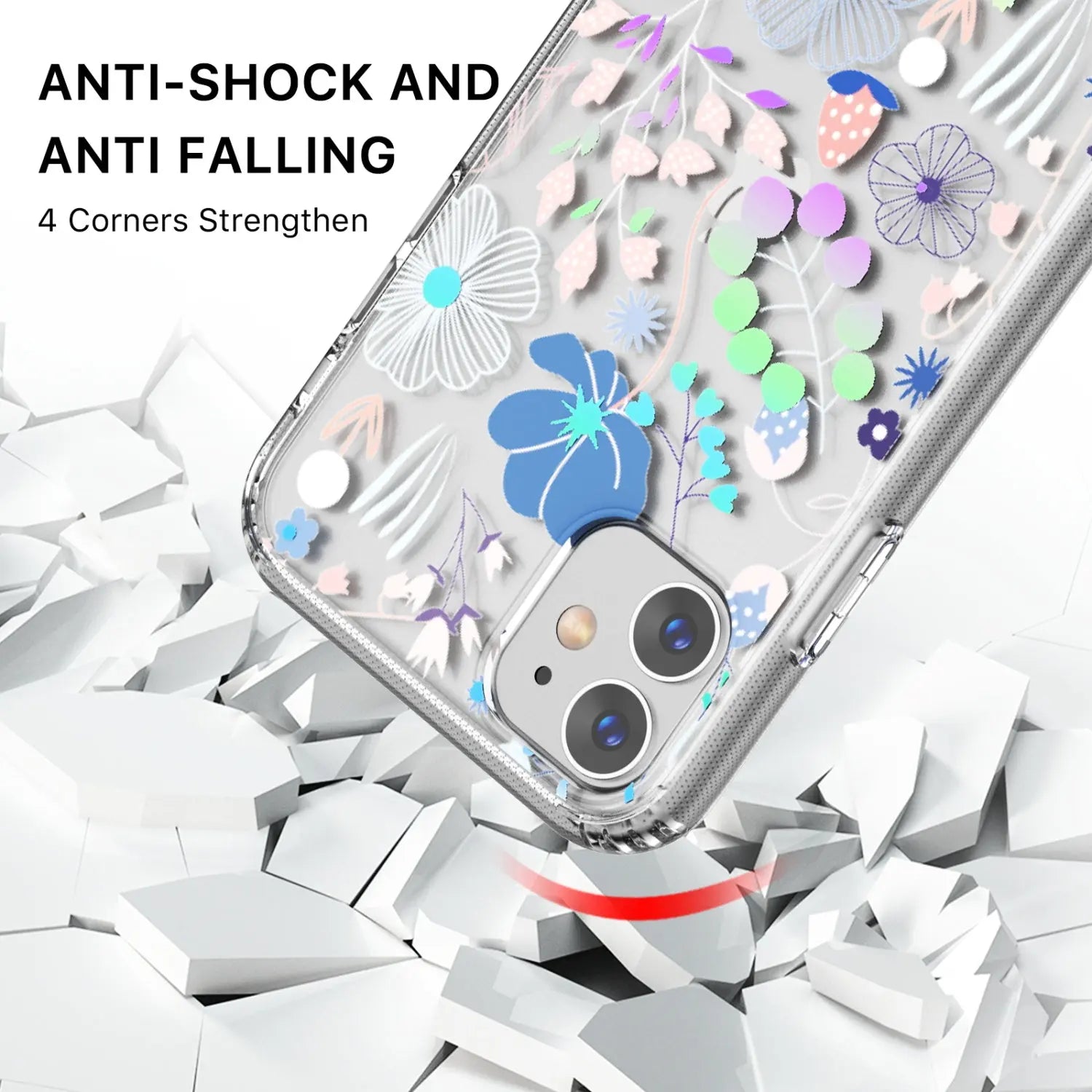 Estuche para Iphone 11 - MyBat Pro Mood Series - Colorful Flowers MyBat Pro