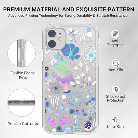 Estuche para Iphone 11 - MyBat Pro Mood Series - Colorful Flowers MyBat Pro