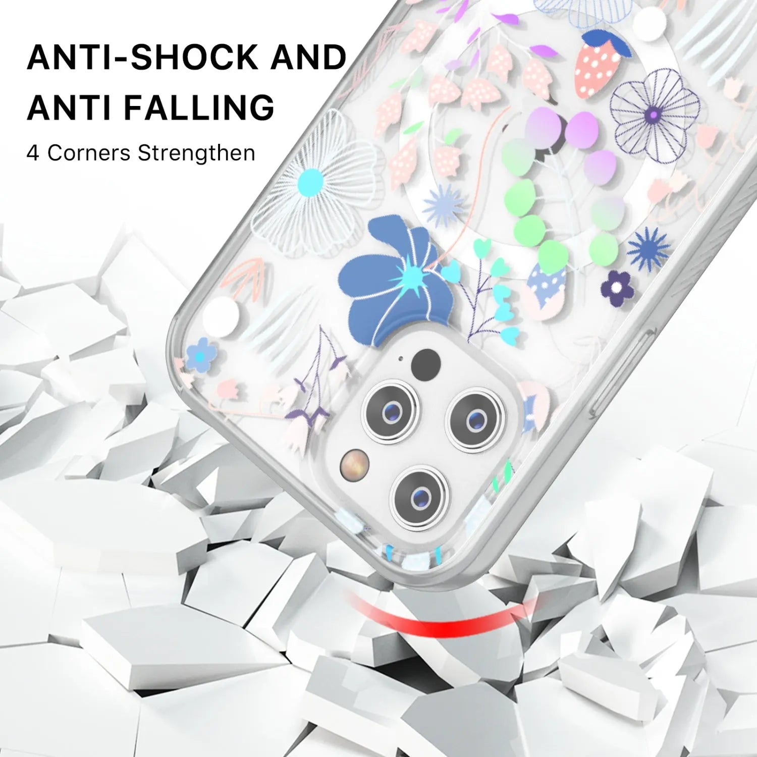 Estuche para Iphone 12/12 Pro - MyBat Pro Mood Series - Colorful Flowers MyBat Pro