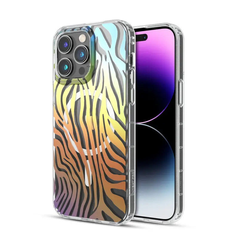 Estuche para Iphone 14 Pro Max - MyBat Pro Mood Series MagSafe - Zebra MayBat Pro