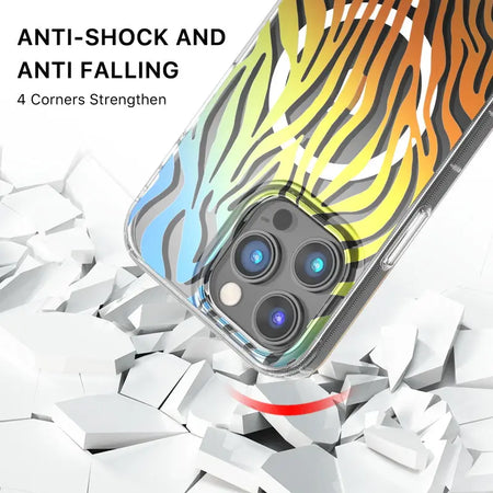 Estuche para Iphone 14 Pro Max - MyBat Pro Mood Series MagSafe - Zebra MayBat Pro