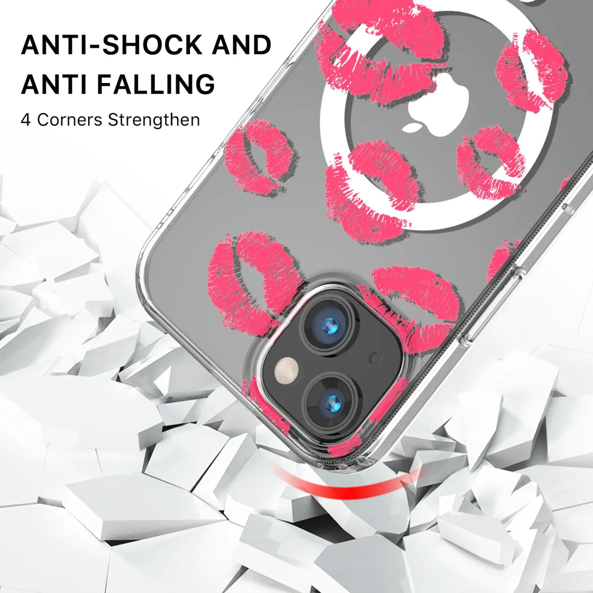 Estuche para Iphone 15 Pro Max - MyBat Pro Mood Series MagSafe - Kisses MyBat Pro