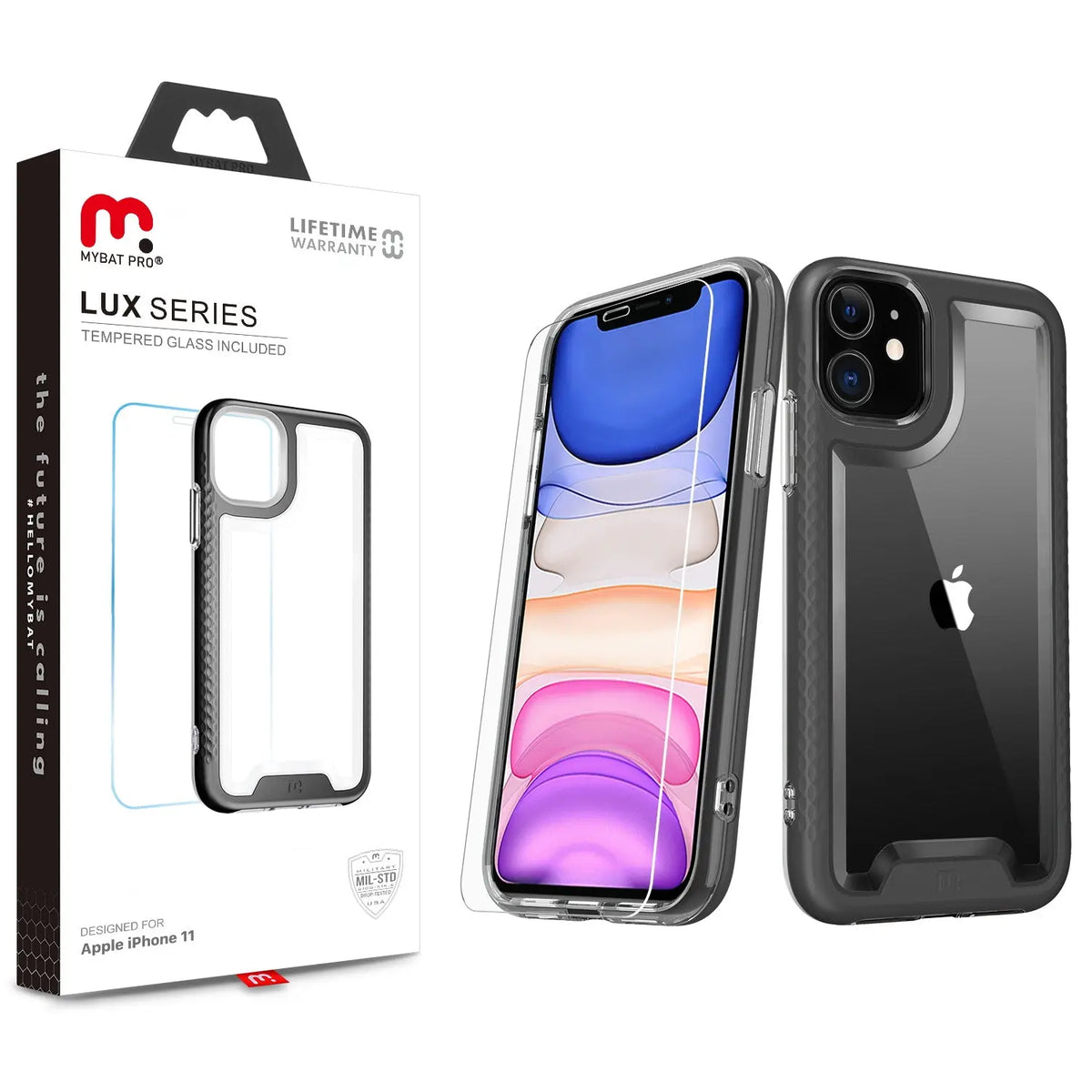 Estuche para iPhone 11 - MyBat Pro Lux Series - Negro MyBat Pro