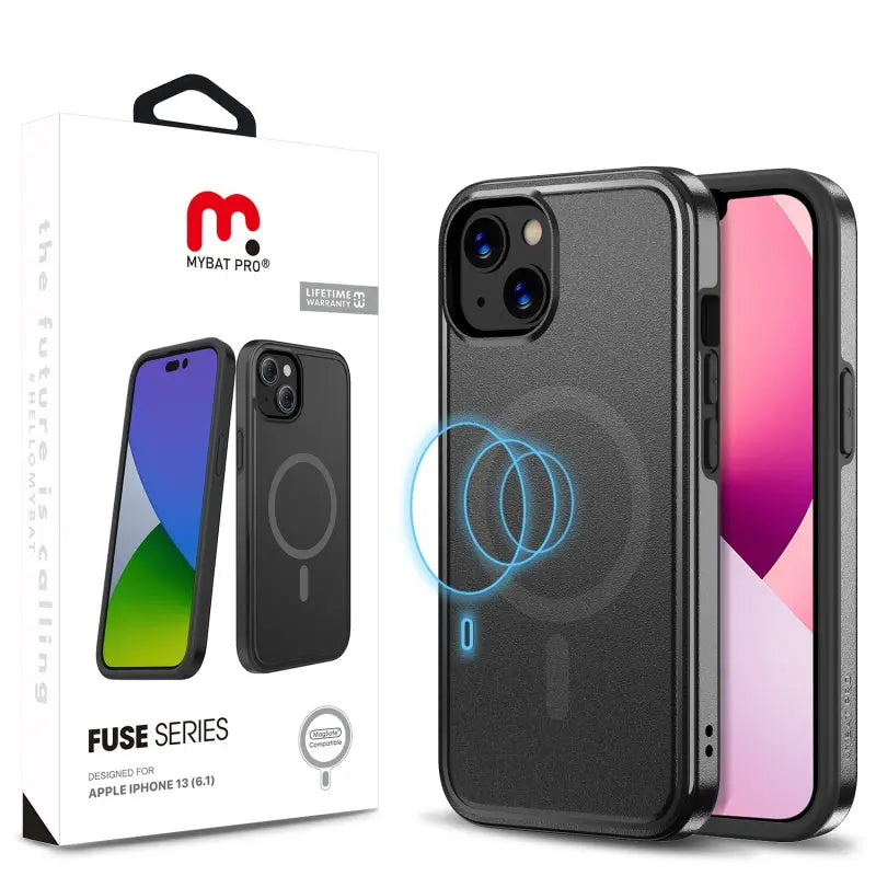 Estuche para iPhone 13 - MyBat Fuse Series MagSafe - Negro MyBat