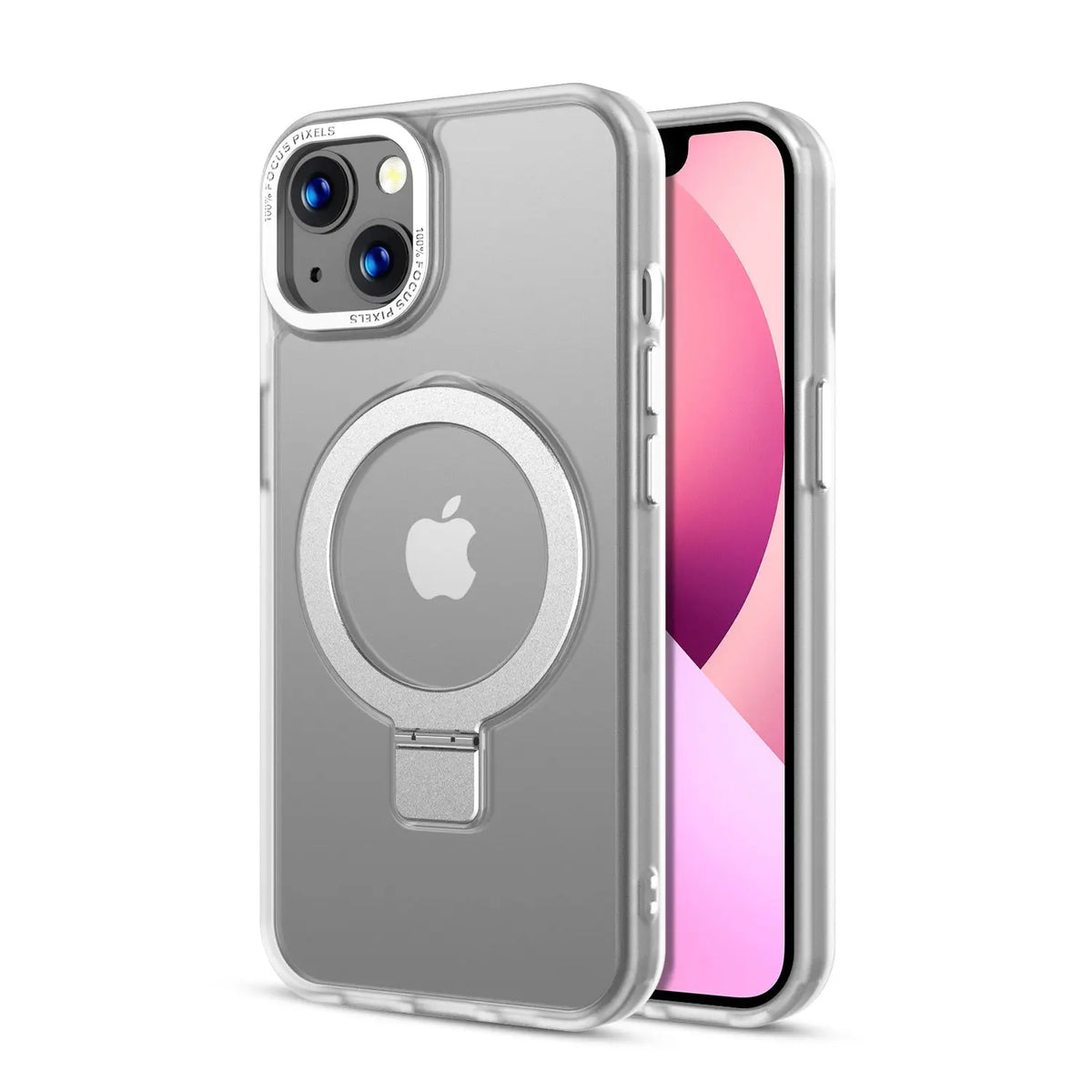 Estuche para iPhone 13 - MyBat Pro Shade Series MagSafe Con Anillo de Soporte - Blanco MyBat Pro