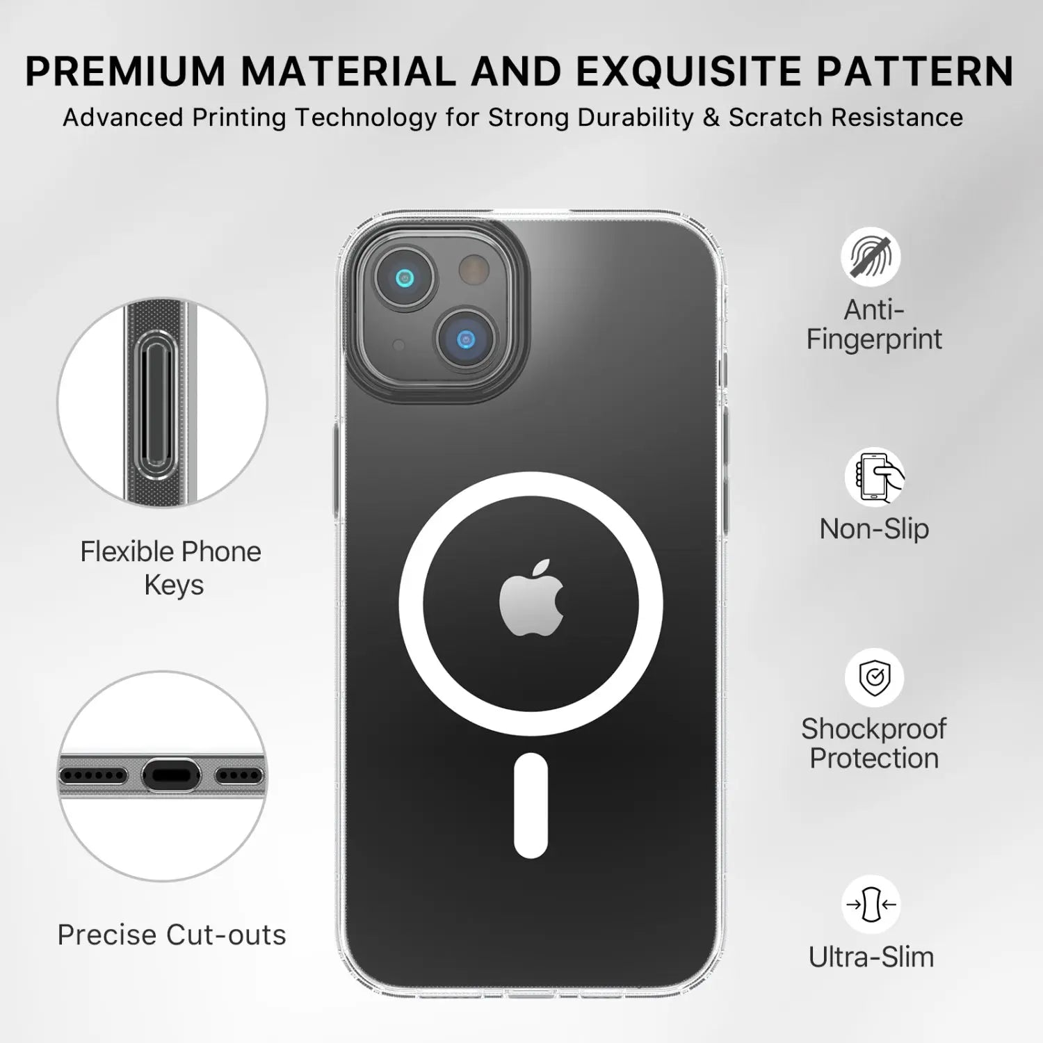 Estuche para iPhone 14 - MyBat Pro Mood Series MagSafe - Clear MyBat Pro