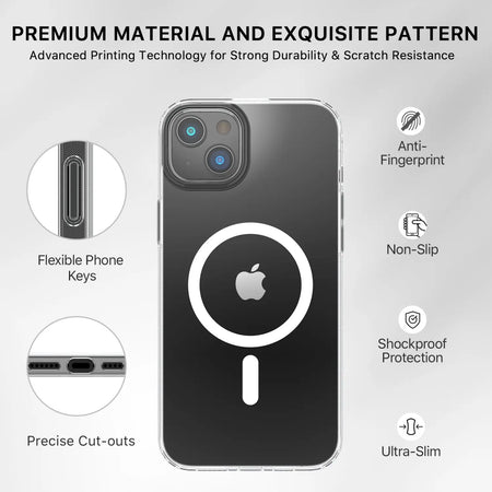 Estuche para iPhone 14 - MyBat Pro Mood Series MagSafe - Clear MyBat Pro