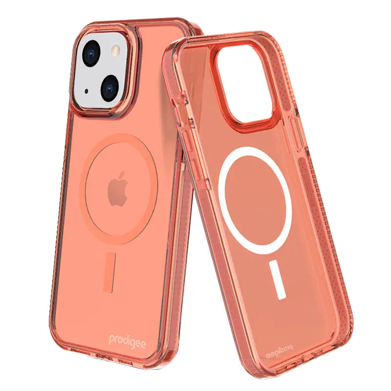 Estuche para iPhone 14 / 13 - Prodigee Safetee Neo+Mag - Peach iStore Costa Rica