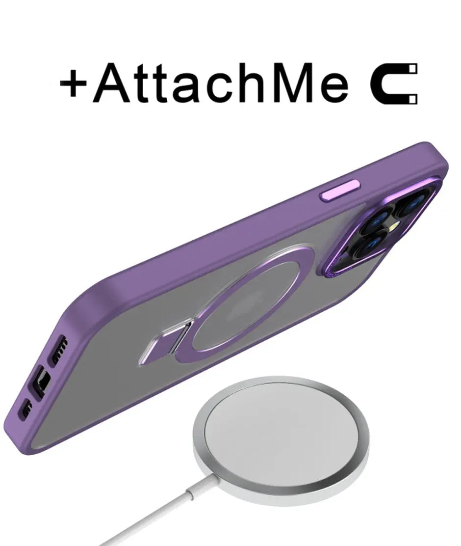 Estuche MyBat Pro Shade Series con Anillo de Soporte y  MagSafe iPhone 14 Pro Max - Purple MyBat Pro