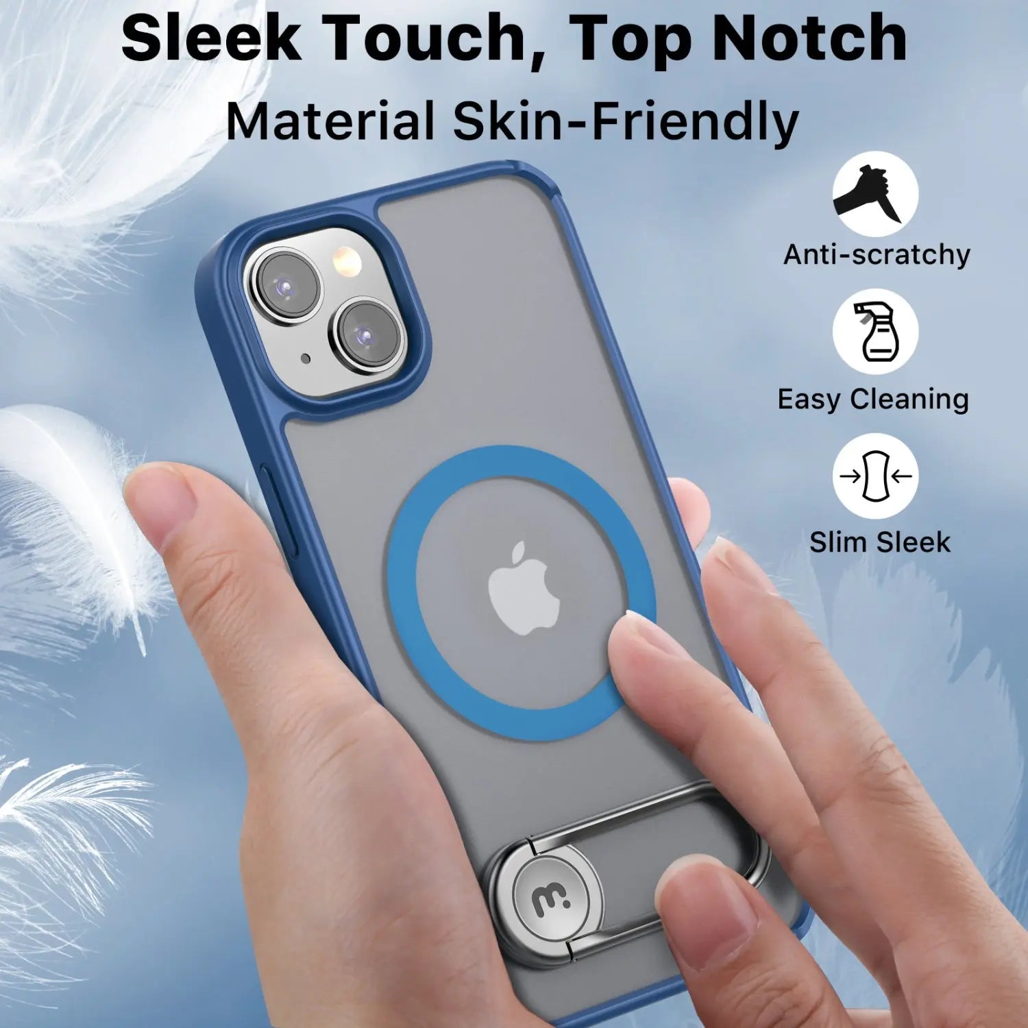 Estuche para iPhone 15 - MyBat Lunar Series MagSafe - Cobalto MyBat