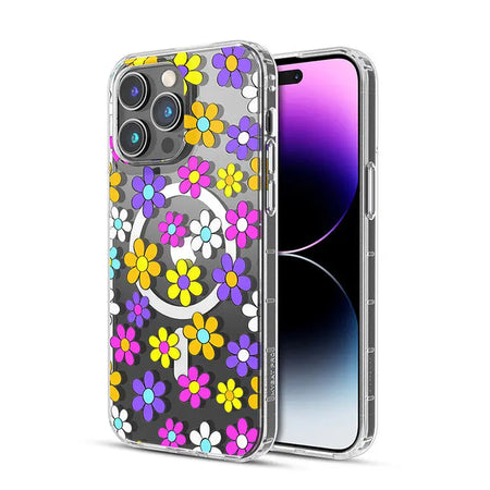 Estuche para Iphone 14 Pro Max - MyBat Pro Mood Series MagSafe - Margarita Multicolor MayBat Pro