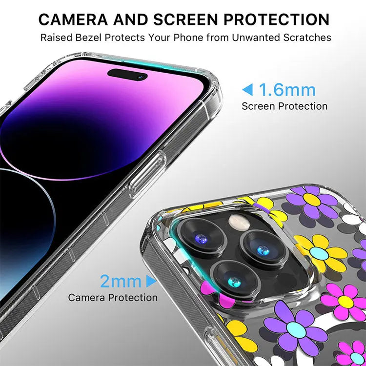 Estuche para Iphone 14 Pro Max - MyBat Pro Mood Series MagSafe - Margarita Multicolor MayBat Pro