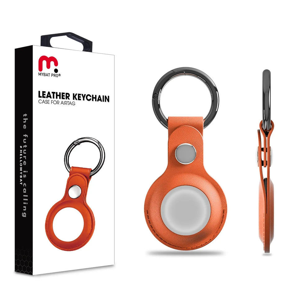 Funda llavero de piel MyBat Pro para Apple AirTag - Naranja MyBat Pro