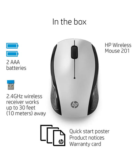 HP Wireless Mouse 200 Silver HP