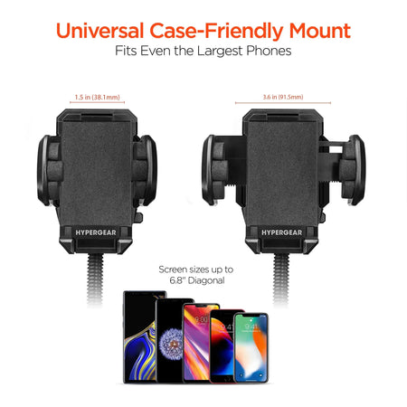 HyperGear Soporte universal para teléfono en el parabrisas Negro hypergear
