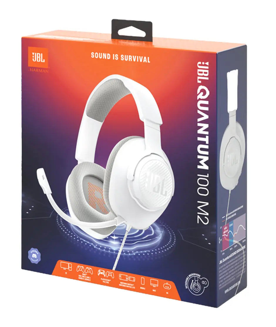JBL Quantum 100 M2 Gaming White JBL