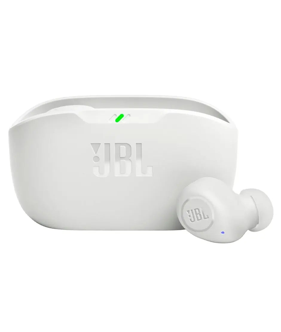 JBL Vibe Buds - Audífonos inalámbricos verdaderos, color blanco JBL