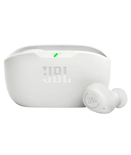 JBL Vibe Buds - Audífonos inalámbricos verdaderos, color blanco JBL