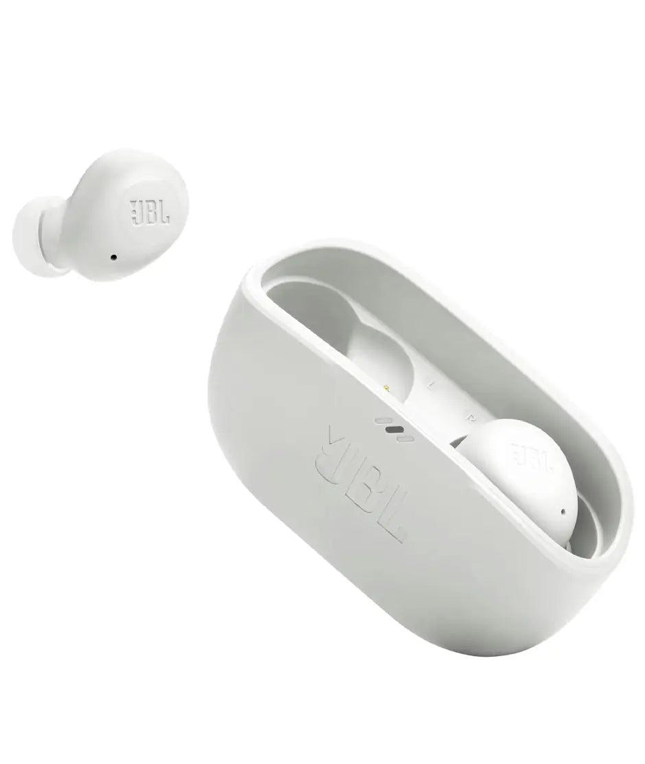 JBL Vibe Buds - Audífonos inalámbricos verdaderos, color blanco JBL