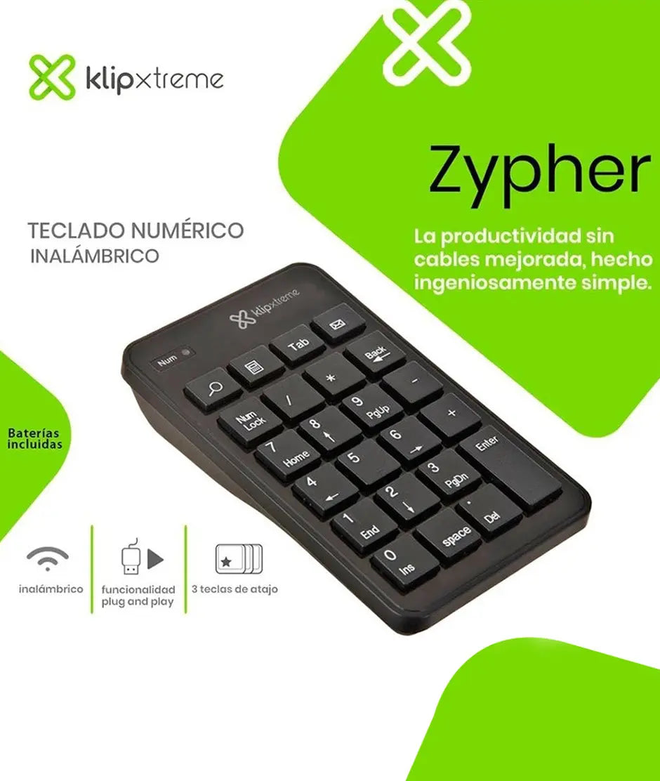 KX Keypad Num KNP-110 Wireless ZYPHER