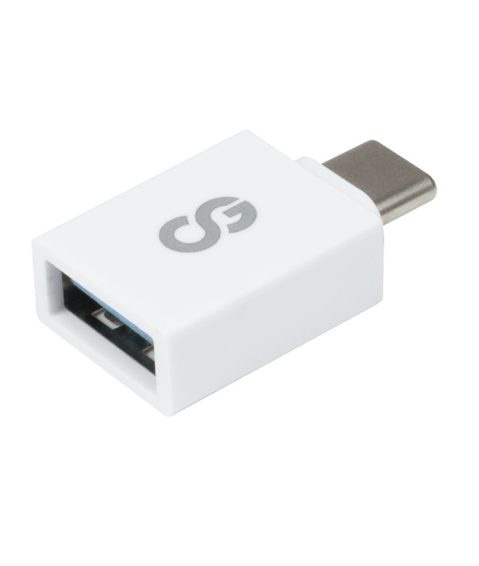 LOGiiX USB-C to USB-A Adapter 1 Pack - White LOGIIX