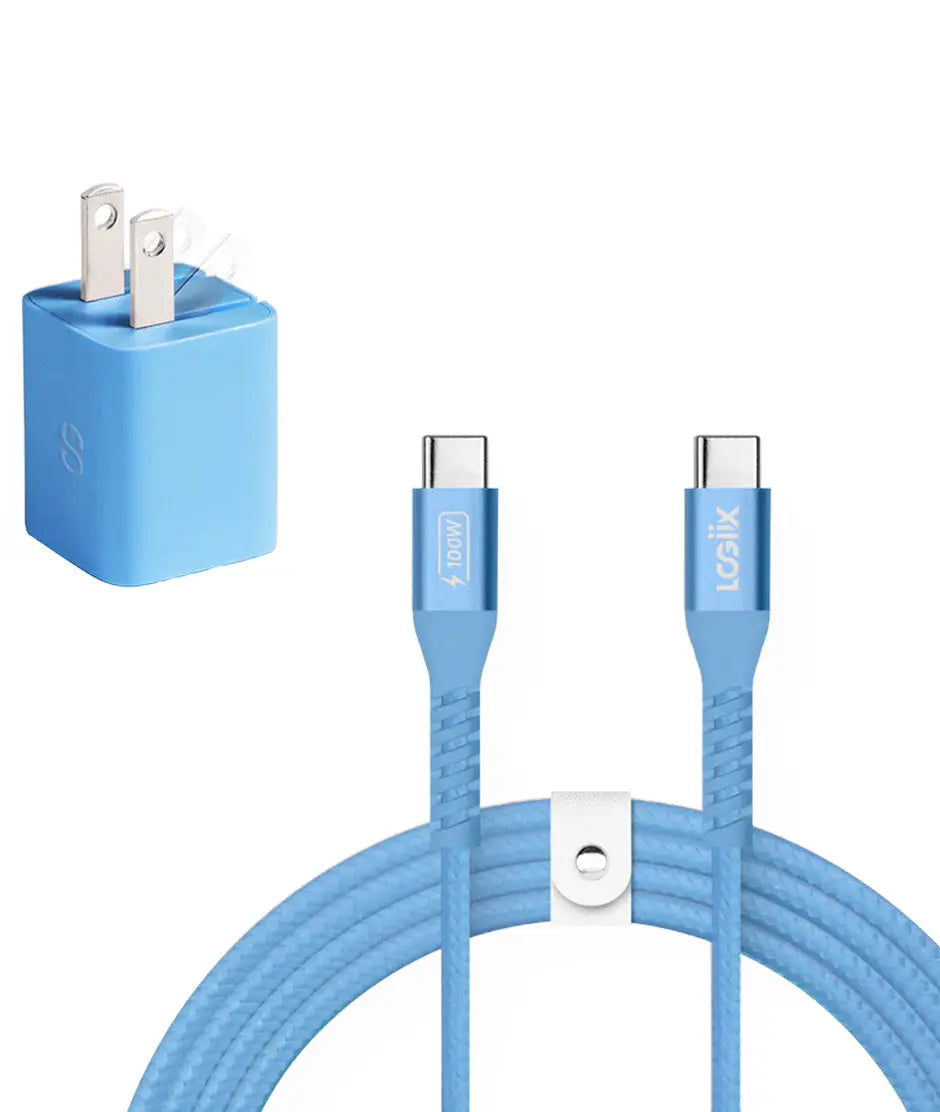 LOGiiX Vibrance Charging Kit - Baby Blue