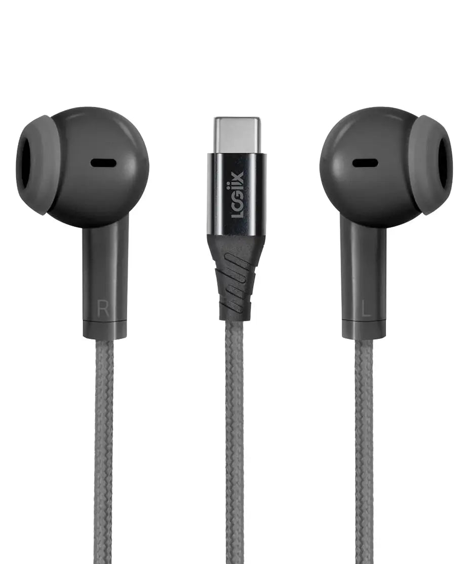 LOGiiX Vibrance Melody Wired USB-C Earphones - Black