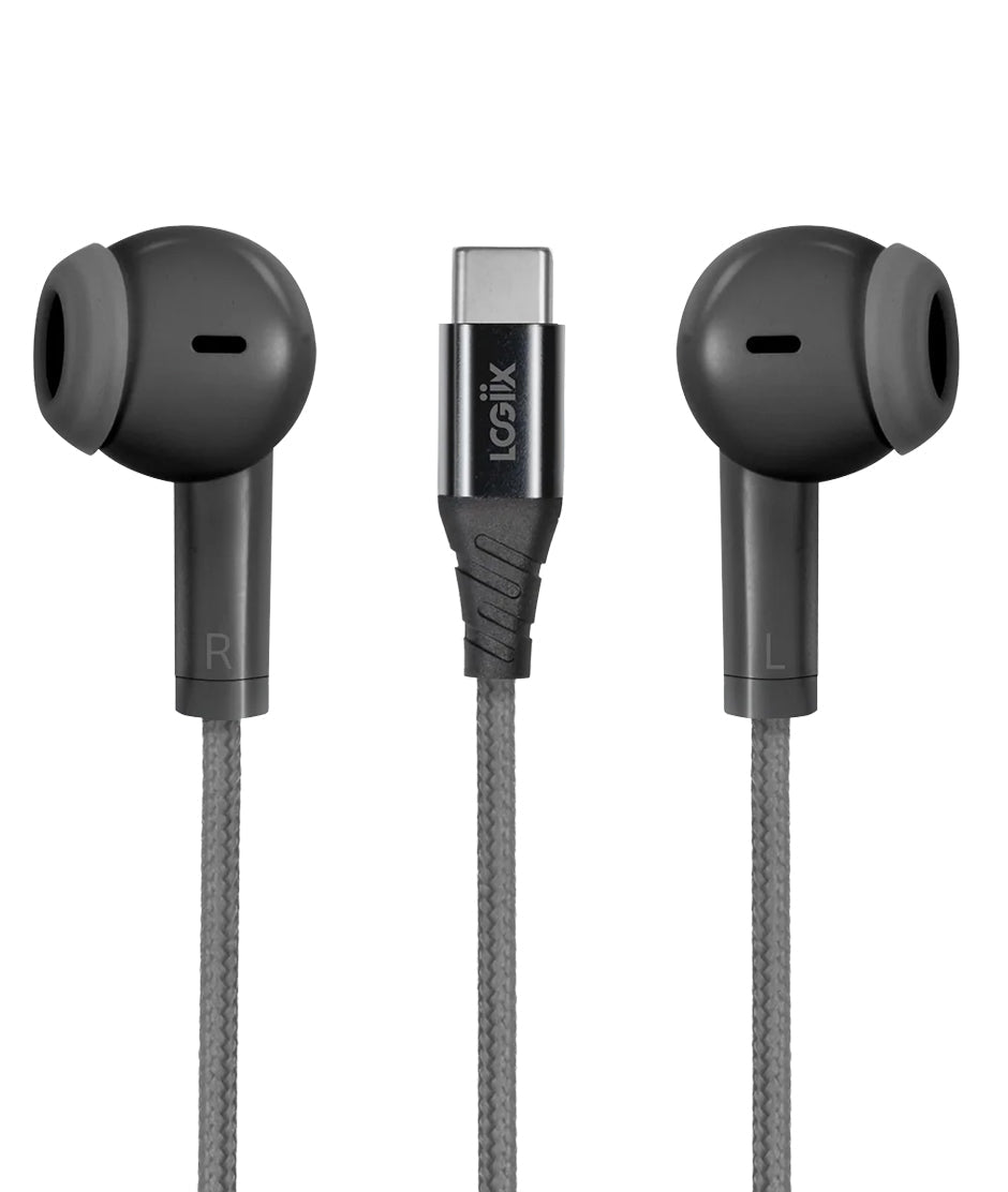 LOGiiX Vibrance Melody Wired USB-C Earphones - Black LOGIIX