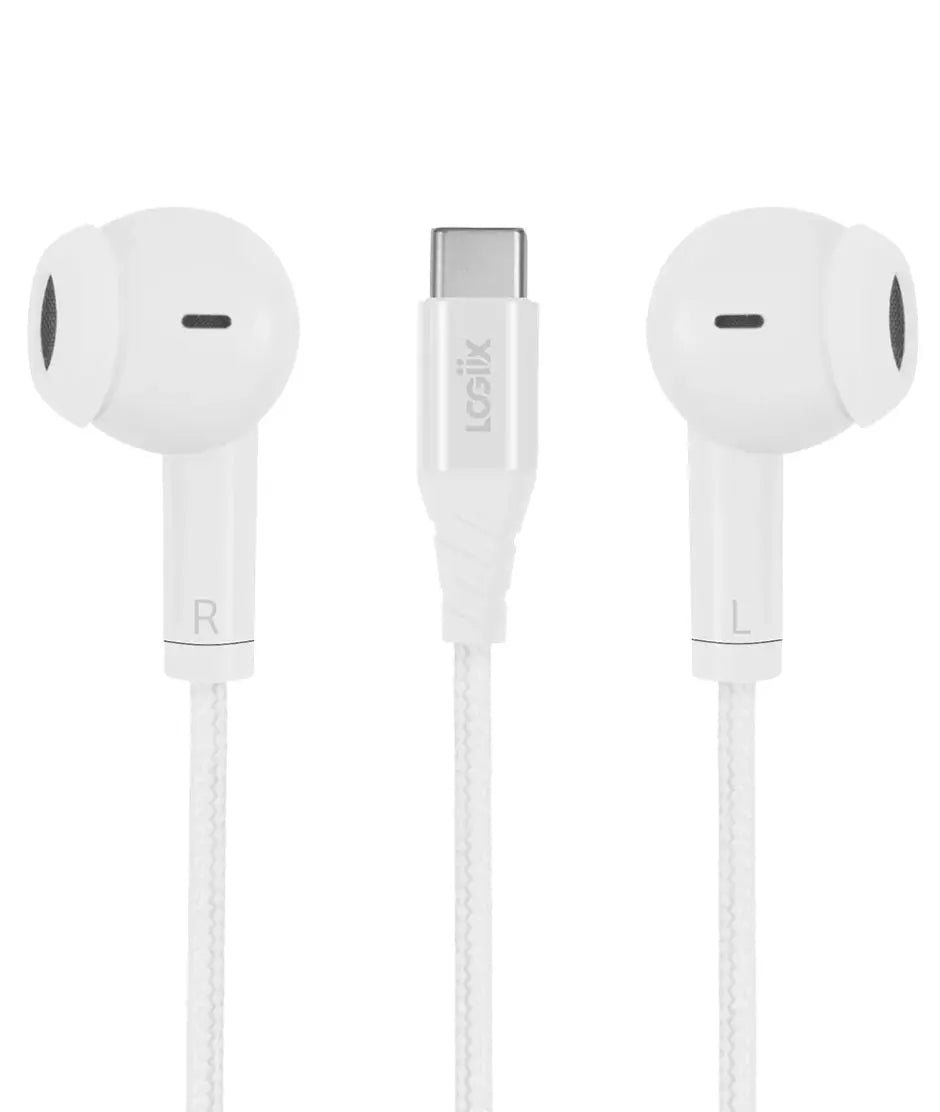 LOGiiX Vibrance Melody Wired USB-C Earphones - White