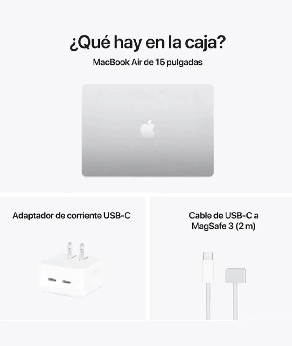 MacBook Air 15" M4 16GB Memoria 256 GB Disco Apple