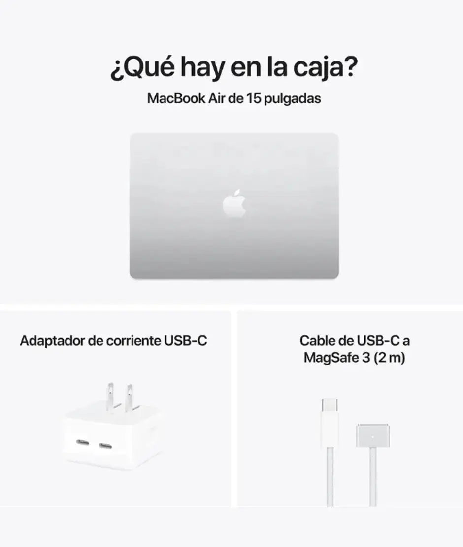 MacBook Air 15" M4 16GB Memoria 256 GB Disco Apple