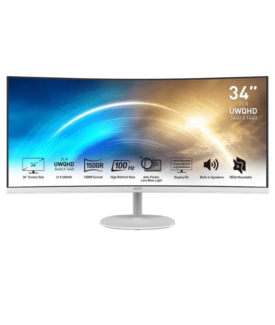 Monitor MSI Curvo 34" 3440 x 1440 (UWQHD) 100Hz HDMI DP