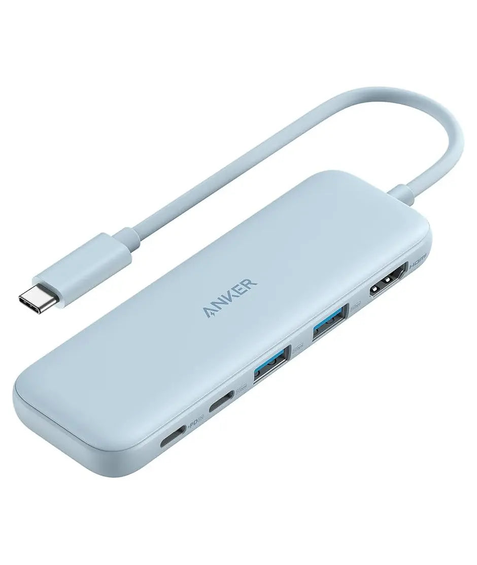 Multi puerto Anker HUB 5 en 1 azul
