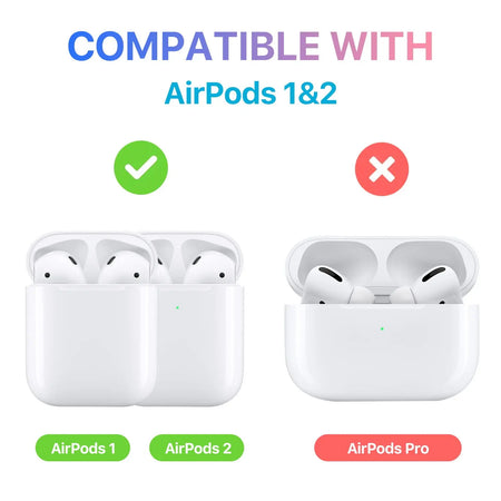 MyBat Pro Gummy Series Case for Apple AirPods Gen 1 and Gen 2 - Black MyBat Pro