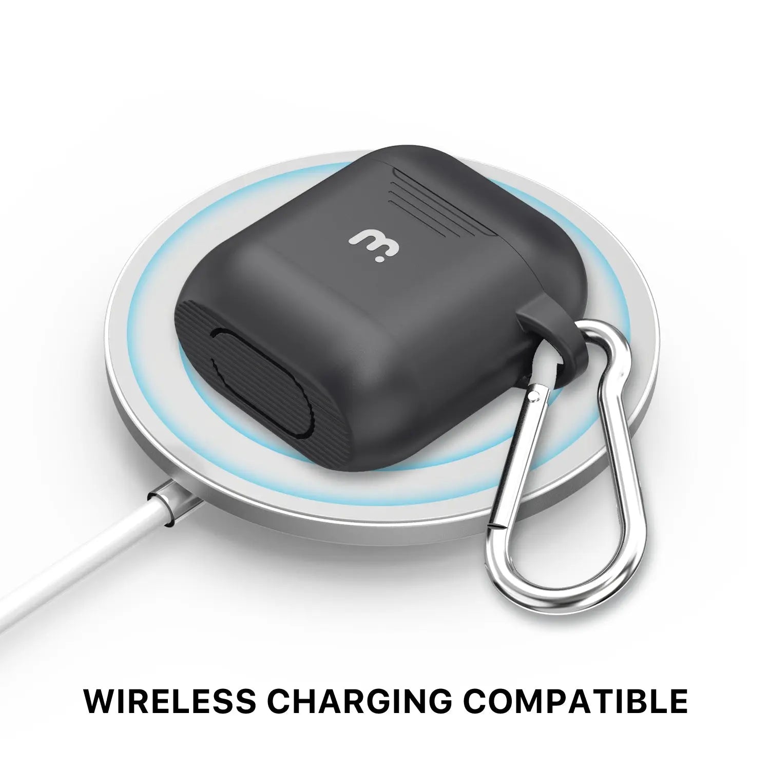 MyBat Pro Gummy Series Case for Apple AirPods Gen 1 and Gen 2 - Black MyBat Pro