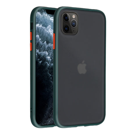 Estuche para Iphone 11 Pro - MyBat Frost Hybrid - Smoke / Verde MyBat