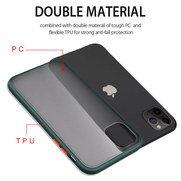 Estuche para Iphone 11 Pro - MyBat Frost Hybrid - Smoke / Verde MyBat